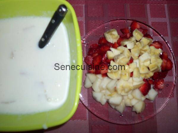 préparation salade de fruits 3