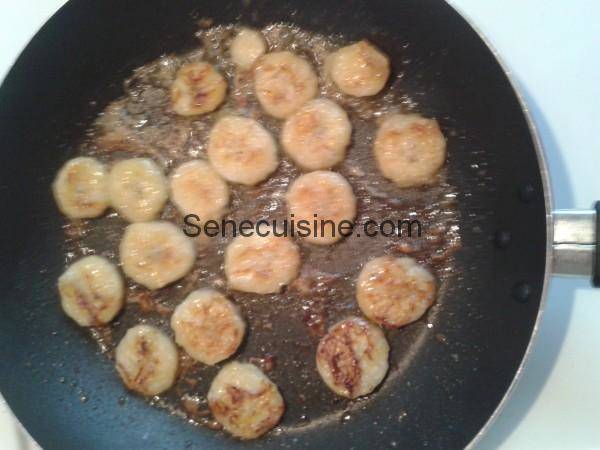 Bananes caramelisees pour crepes
