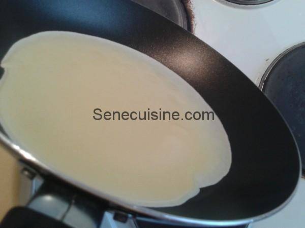 Rotation casserole pour préparation crêpes 2