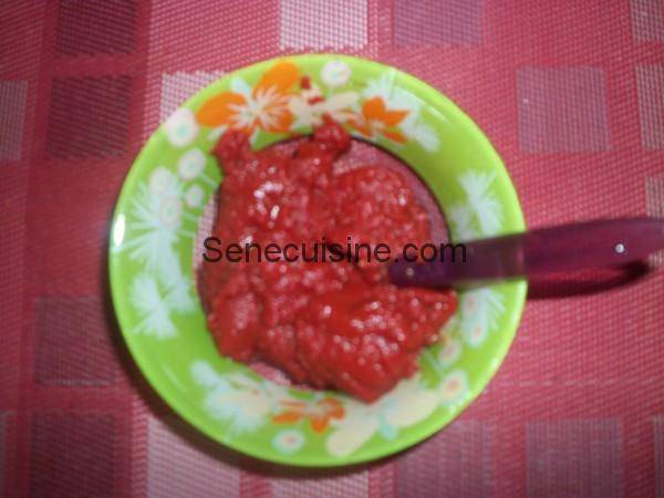 tomate concentrée pour boeuf à la sauce tomate thiou yapp