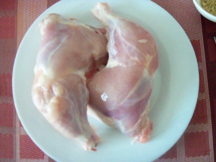 Préparation poulet tandoori 1