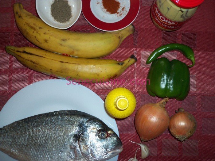 Ingrédients préparation poisson braisé